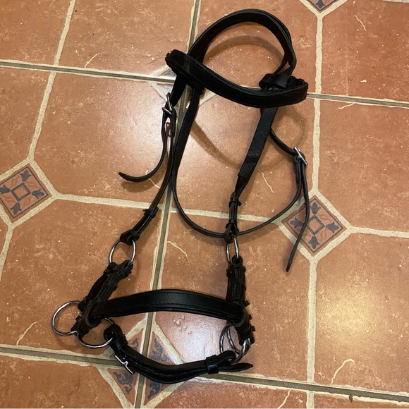 Other - Black leather bitless bridle